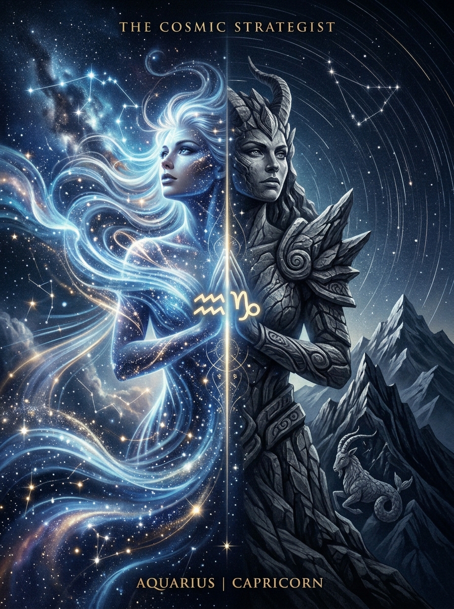 Aquarius Sun, Capricorn Rising: The Tenacious Strategist