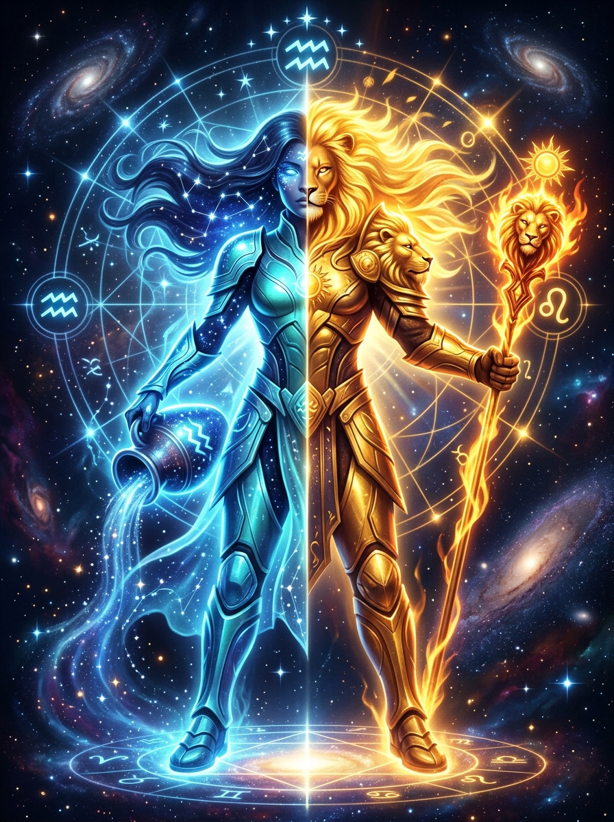 Aquarius Sun, Leo Rising: The Majestic Leader