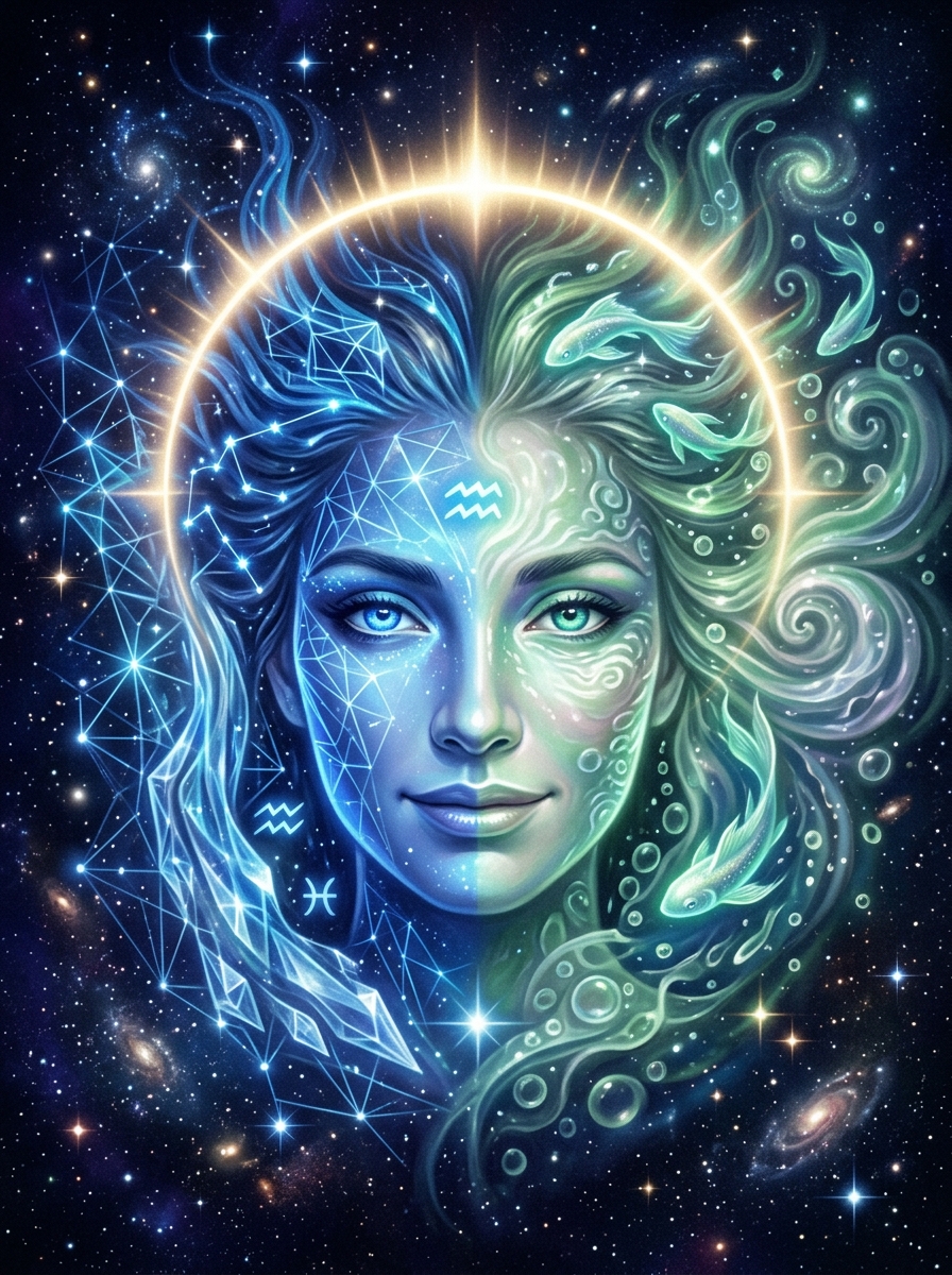 Aquarius Sun, Pisces Rising: The Compassionate Dreamer