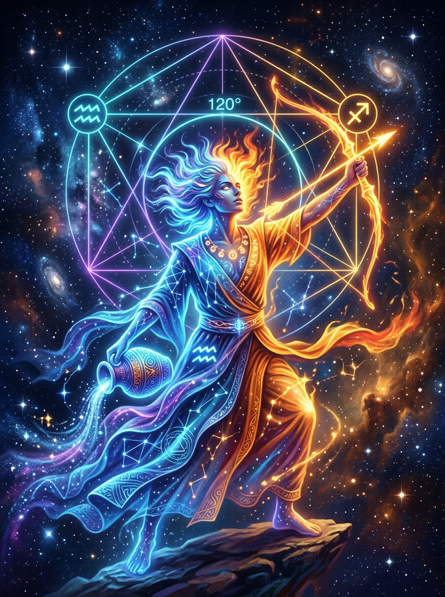Aquarius Sun, Sagittarius Moon: The Utopian Philosopher