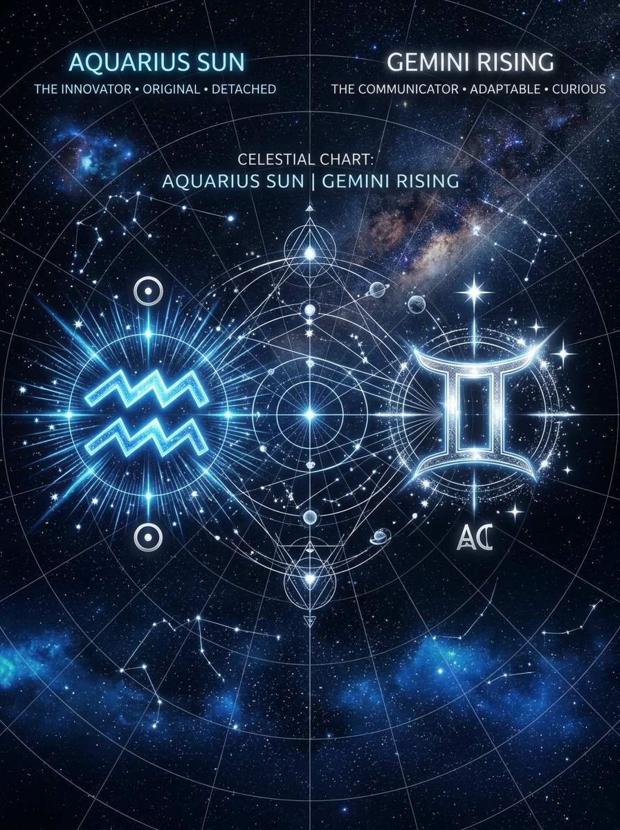 Aquarius Sun with Gemini Rising: The Insightful Communicator