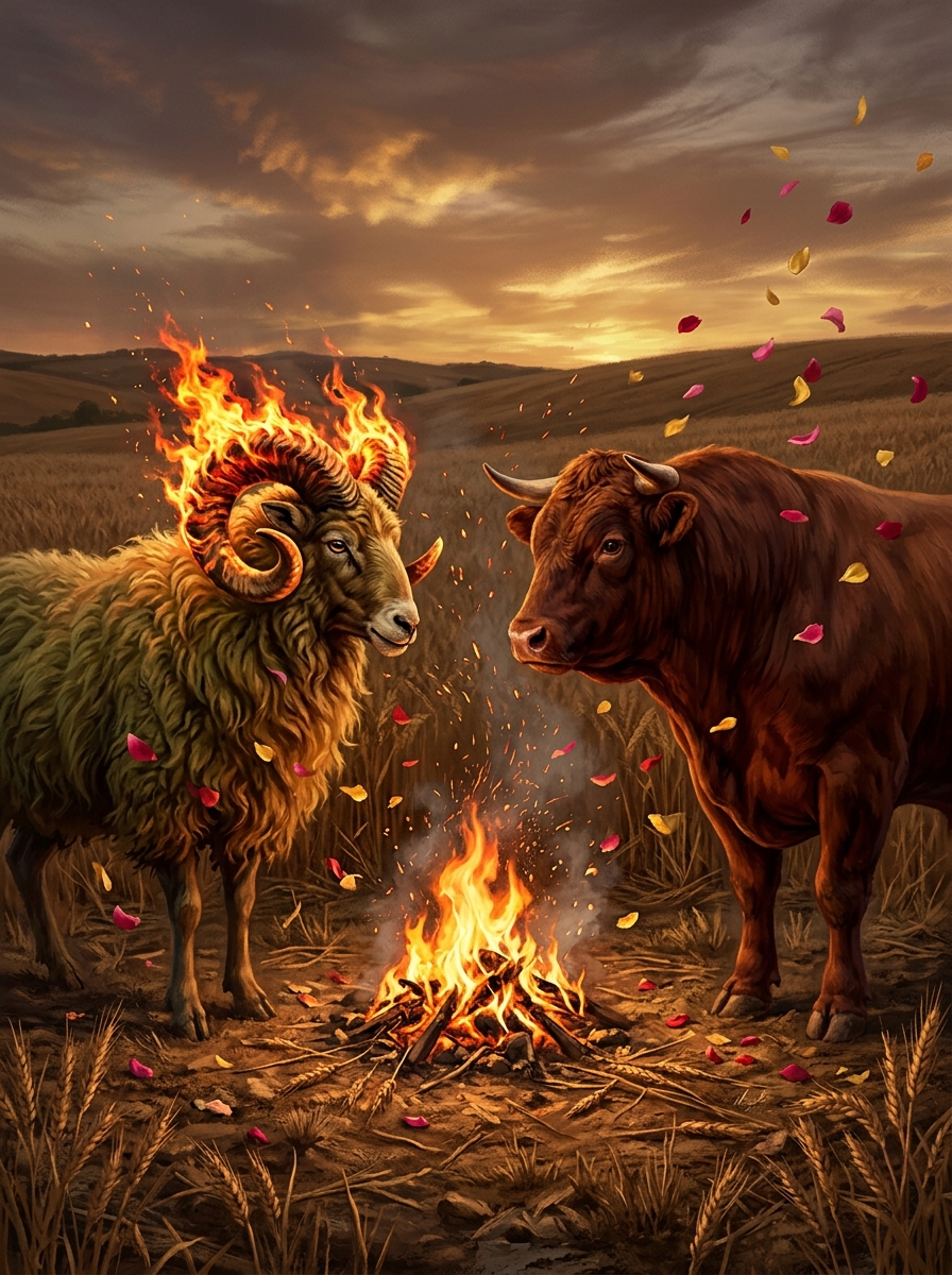 Aries and Taurus: Compatibility Across Love, Body, and Life