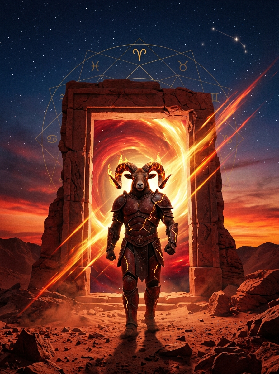 Aries Rising: The Martian Gate and the Soul That Had to Be First