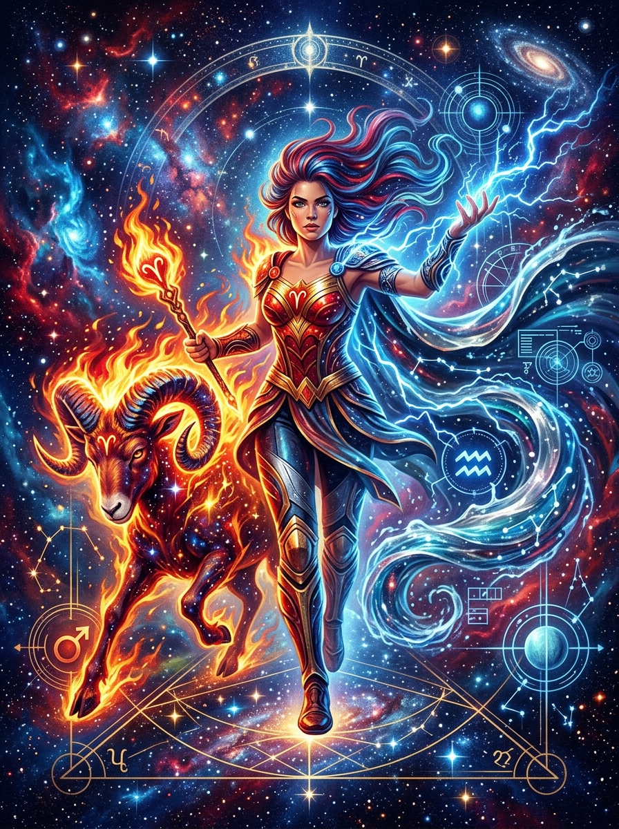 Aries Sun, Aquarius Ascendant: The Independent Innovator