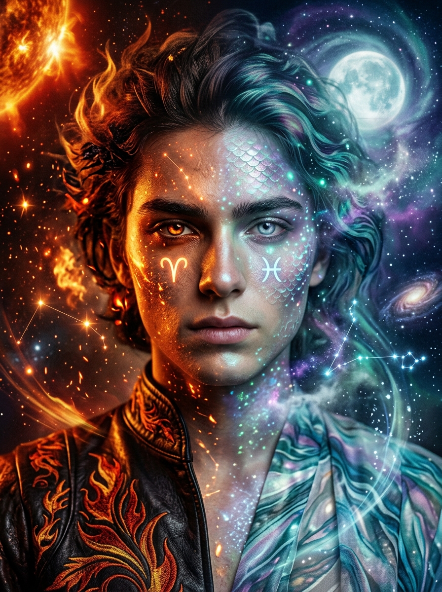 Aries Sun, Pisces Rising: The Idealistic Dreamer