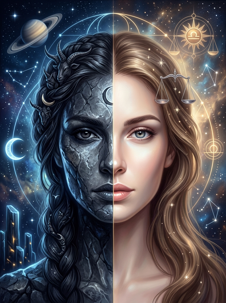 Capricorn Moon, Libra Rising: The Polished Fortress