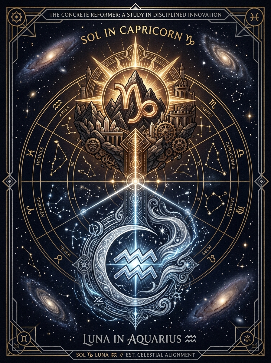 Capricorn Sun, Aquarius Moon: The Concrete Reformer