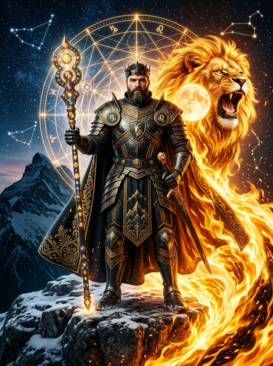 Capricorn Sun Leo Moon: The Archetype of the Magnetic Emperor