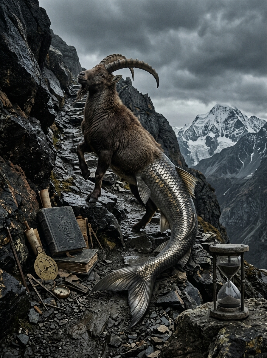 Capricorn: The Sea-Goat, Saturn's Discipline, and the Long Climb Toward Mastery