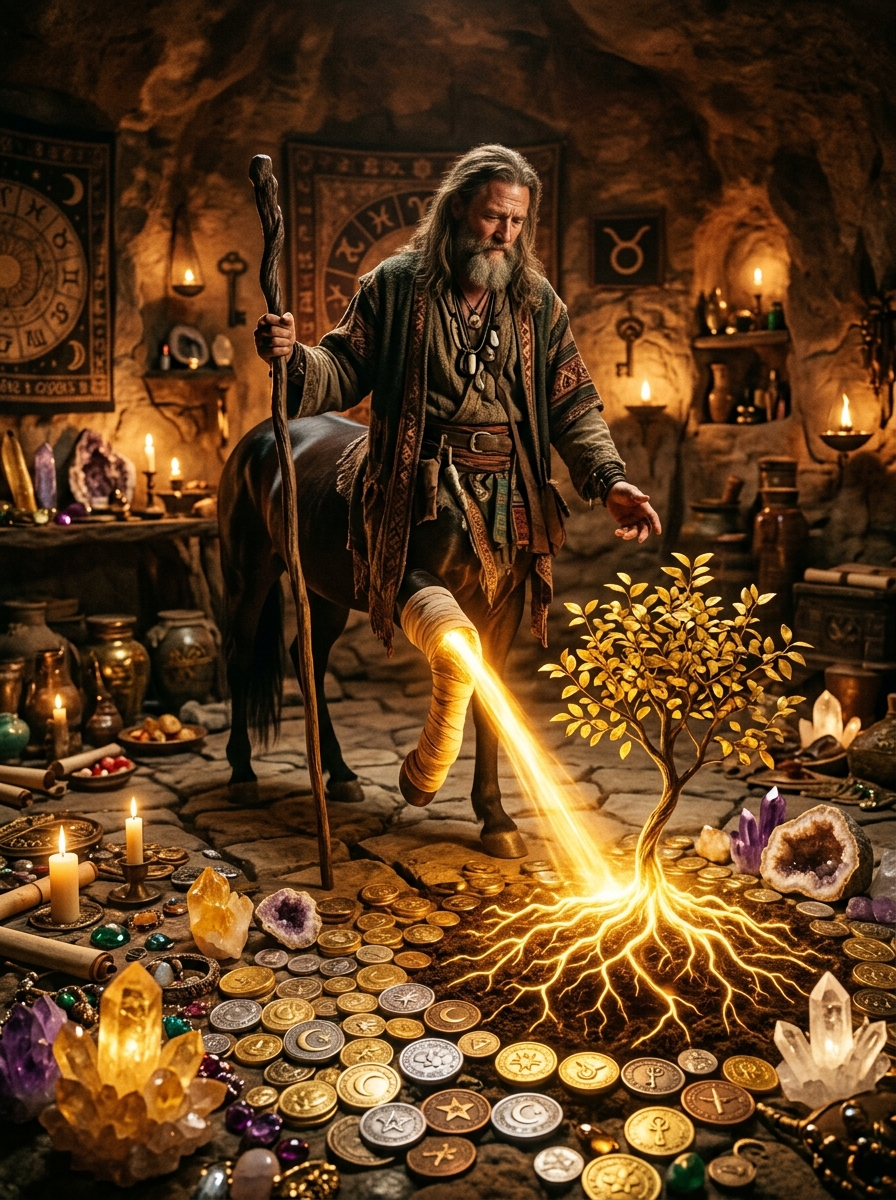 Chiron in the Second House: Healing the Wound of Worth
