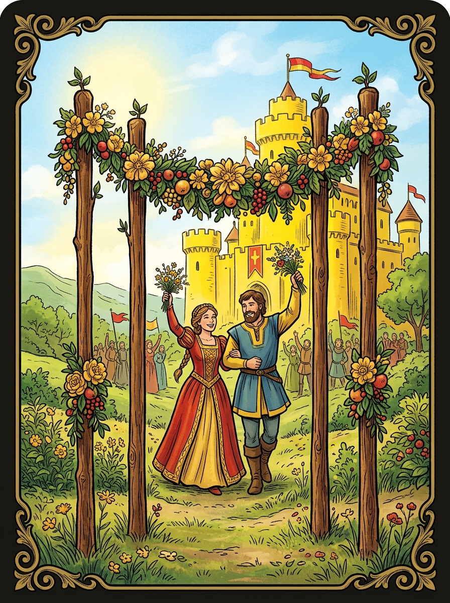 Four of Wands Tarot Card: Meaning, Symbolism, and Interpretations