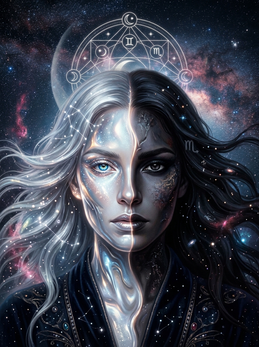 Gemini Moon, Scorpio Rising: The Mind That Smiles Behind Locked Doors