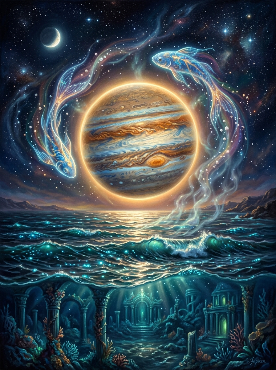 Jupiter in Pisces: The Mystic’s Journey of Compassion, Grace, and the Oceanic Unconscious