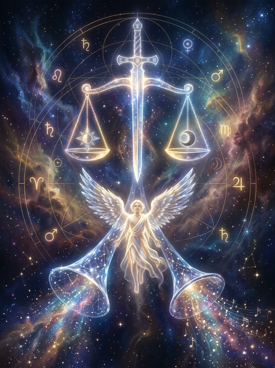 Justice and Judgment Tarot Card Combination: The Cosmic Verdict and Spiritual Resurrection