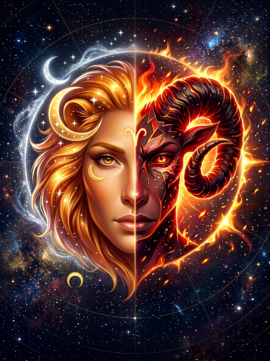 Leo Moon, Aries Rising: The Heart That Enters Before It Asks
