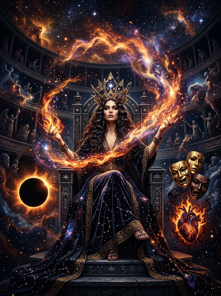 Lilith in the Fifth House: Creative Sovereignty, Volcanic Romance, and the Shadow Self