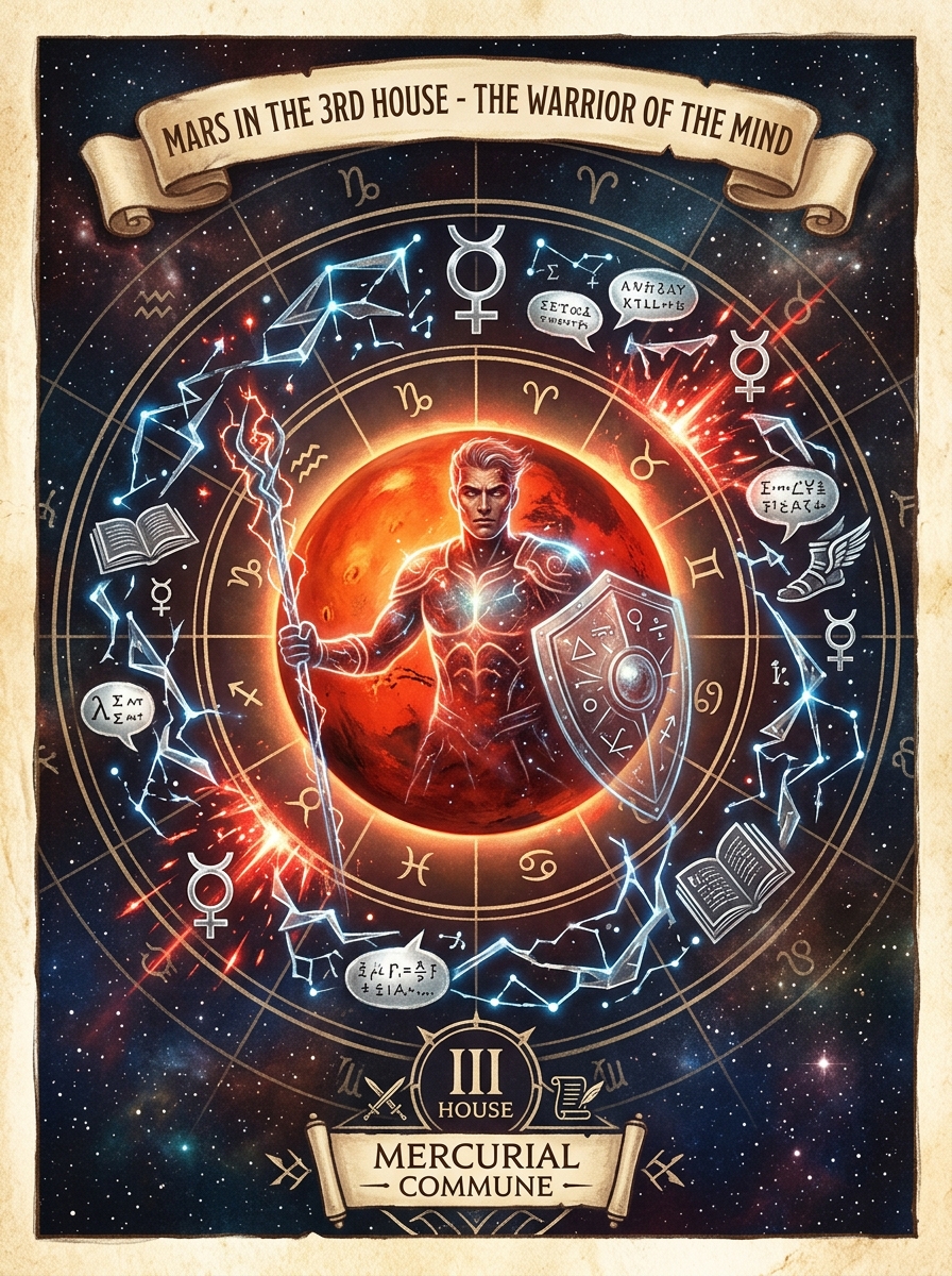 Mars in the 3rd House: The Warrior of the Mind and the Martial Intellect