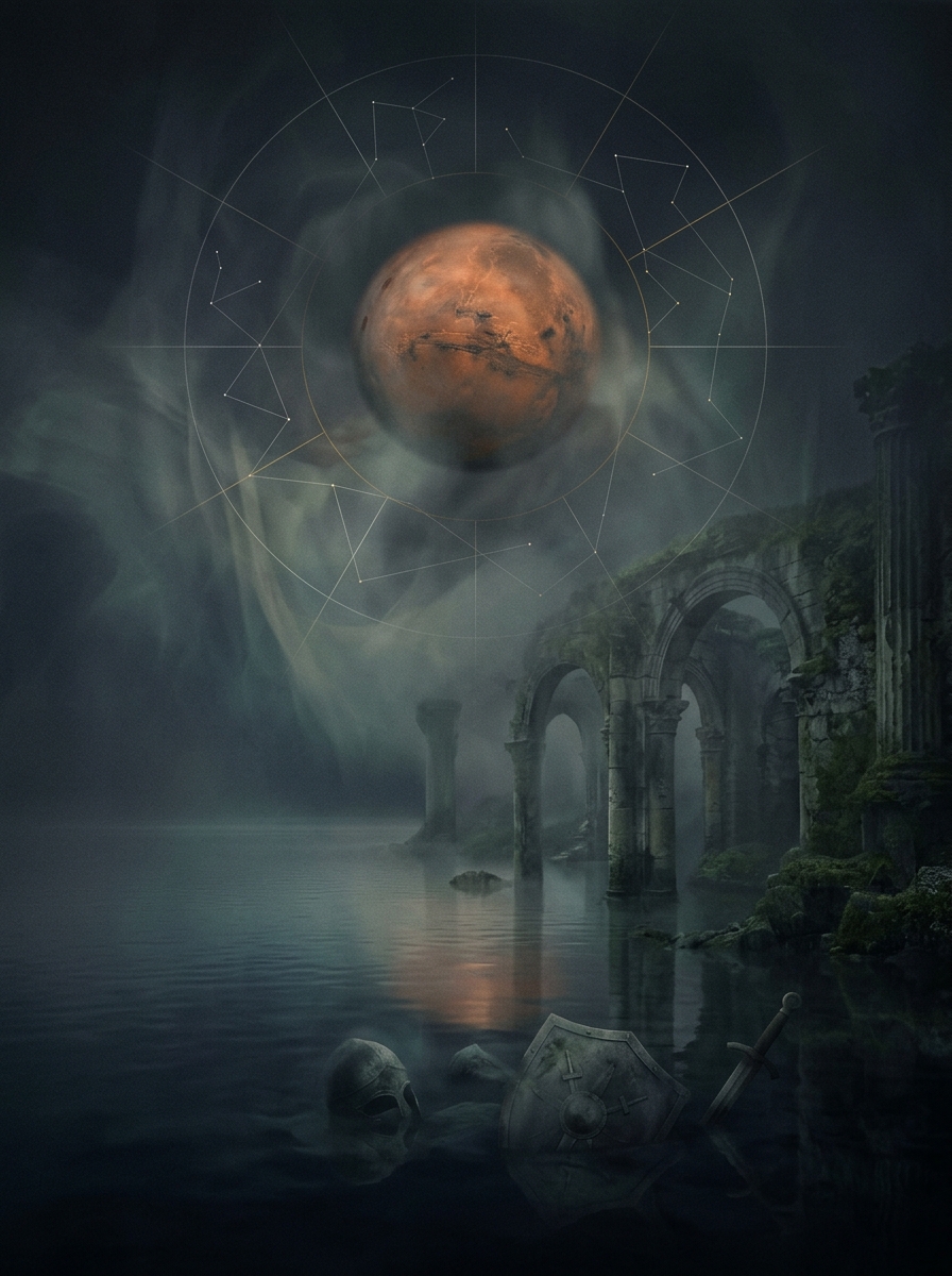 Mars in the Twelfth House: The Warrior Behind the Veil