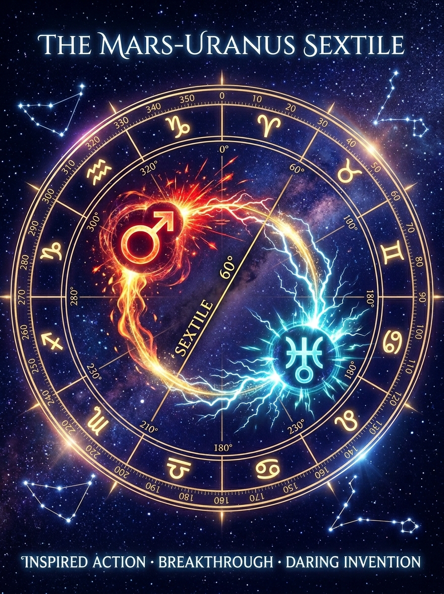 Mars Sextile Uranus: The Spark That Knows Where to Land