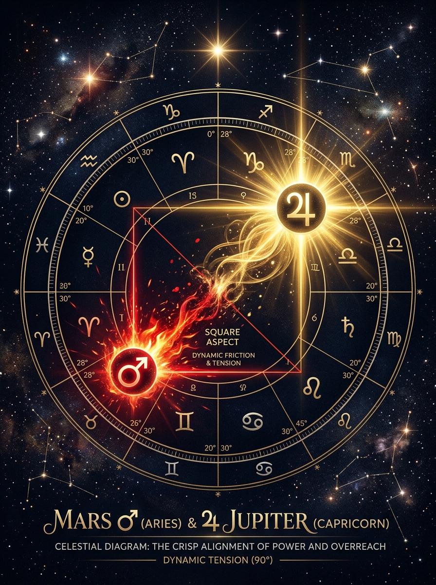 Mars Square Jupiter: When Bold Desire Meets Inflatable Faith