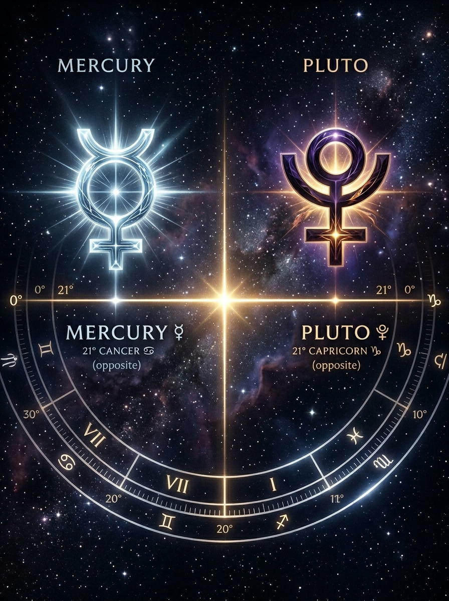 Mercury Opposes Pluto: The Mind at War with the Depths