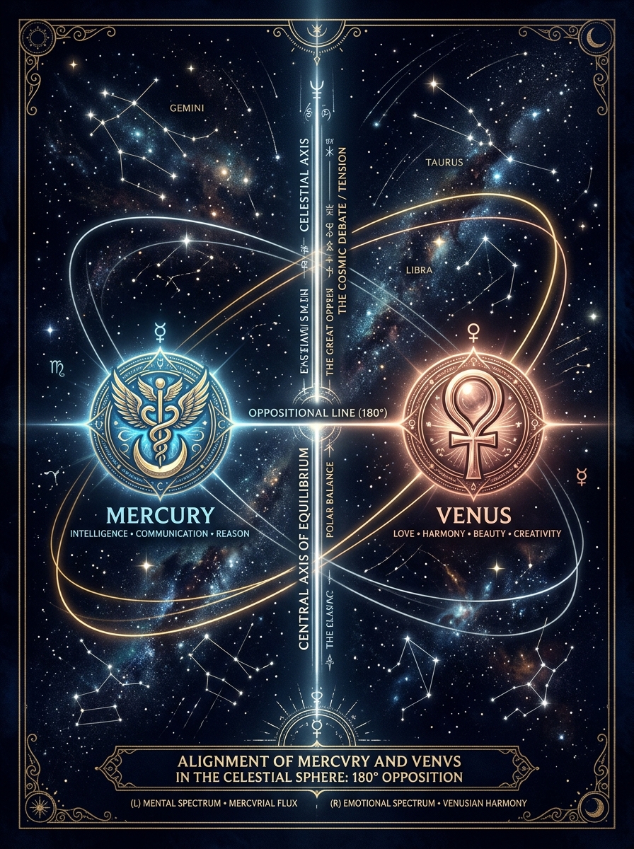 Mercury Opposition Venus: The Divided Tongue and the Beautiful Argument