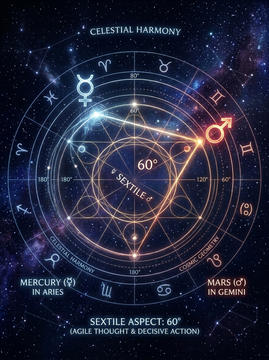 Mercury Sextile Mars: The Mind That Can Move
