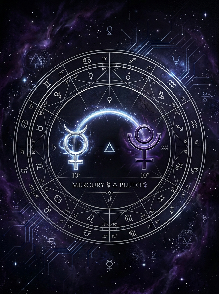 Mercury Trine Pluto: The Mind That Sees Through