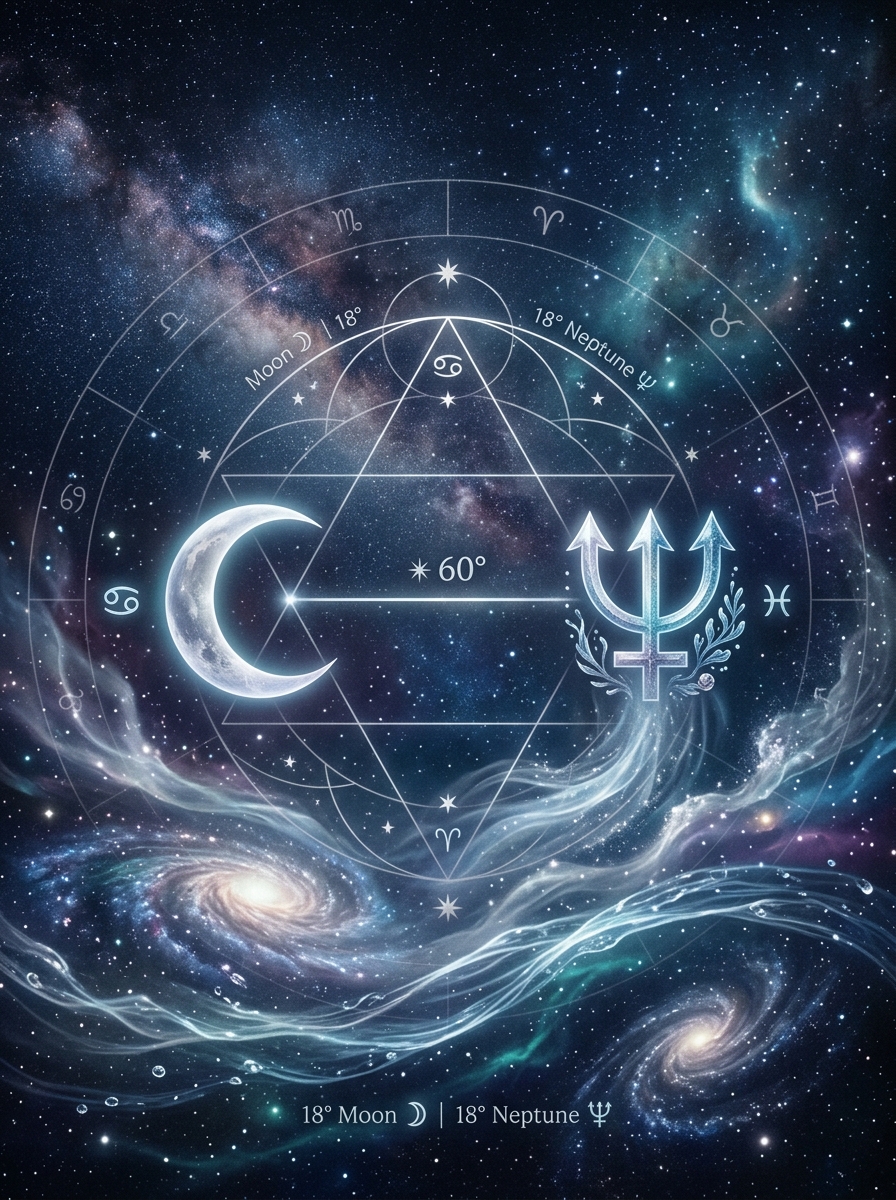 Moon Sextile Neptune: The Compassionate Current