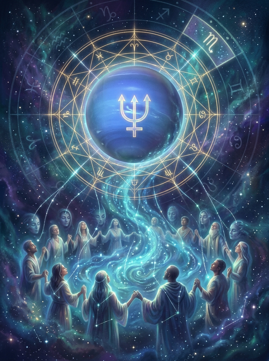 Neptune in the 11th House: The Collective Ocean and Social Longing