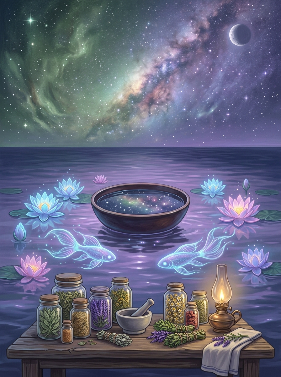 North Node in the 6th House, South Node in the 12th: The Sacred Work of Coming Down to Earth