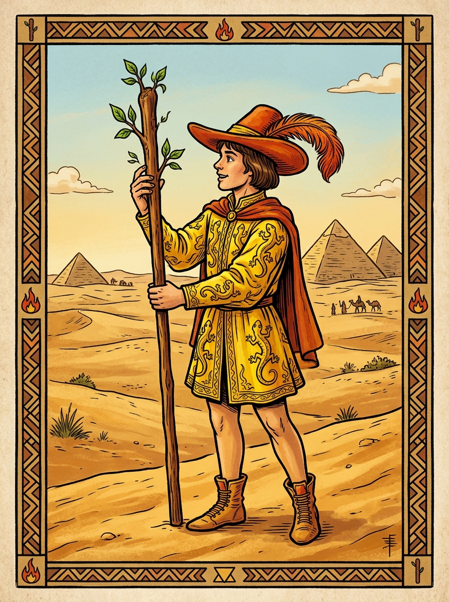 Page of Wands Tarot Card Meaning: The Spark of Creative Awakening
