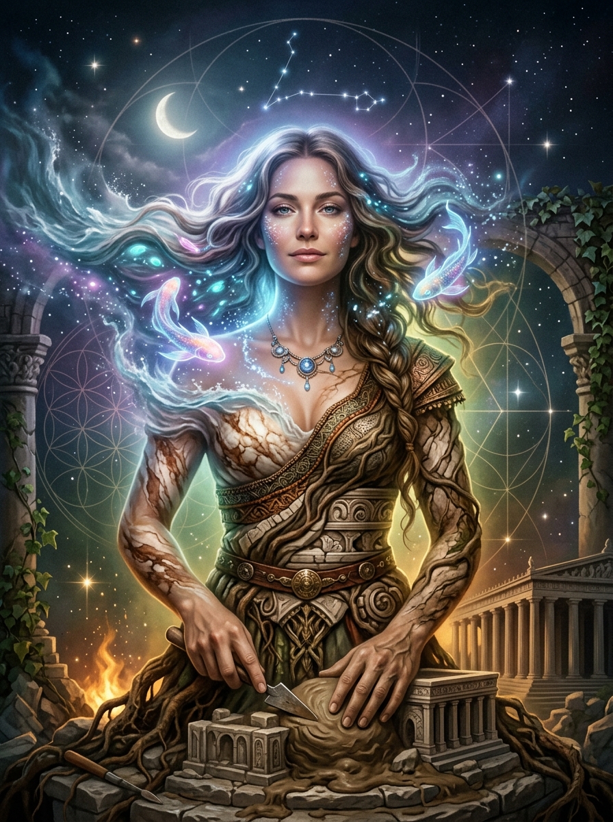 Pisces Sun Taurus Rising: The Concrete Builder