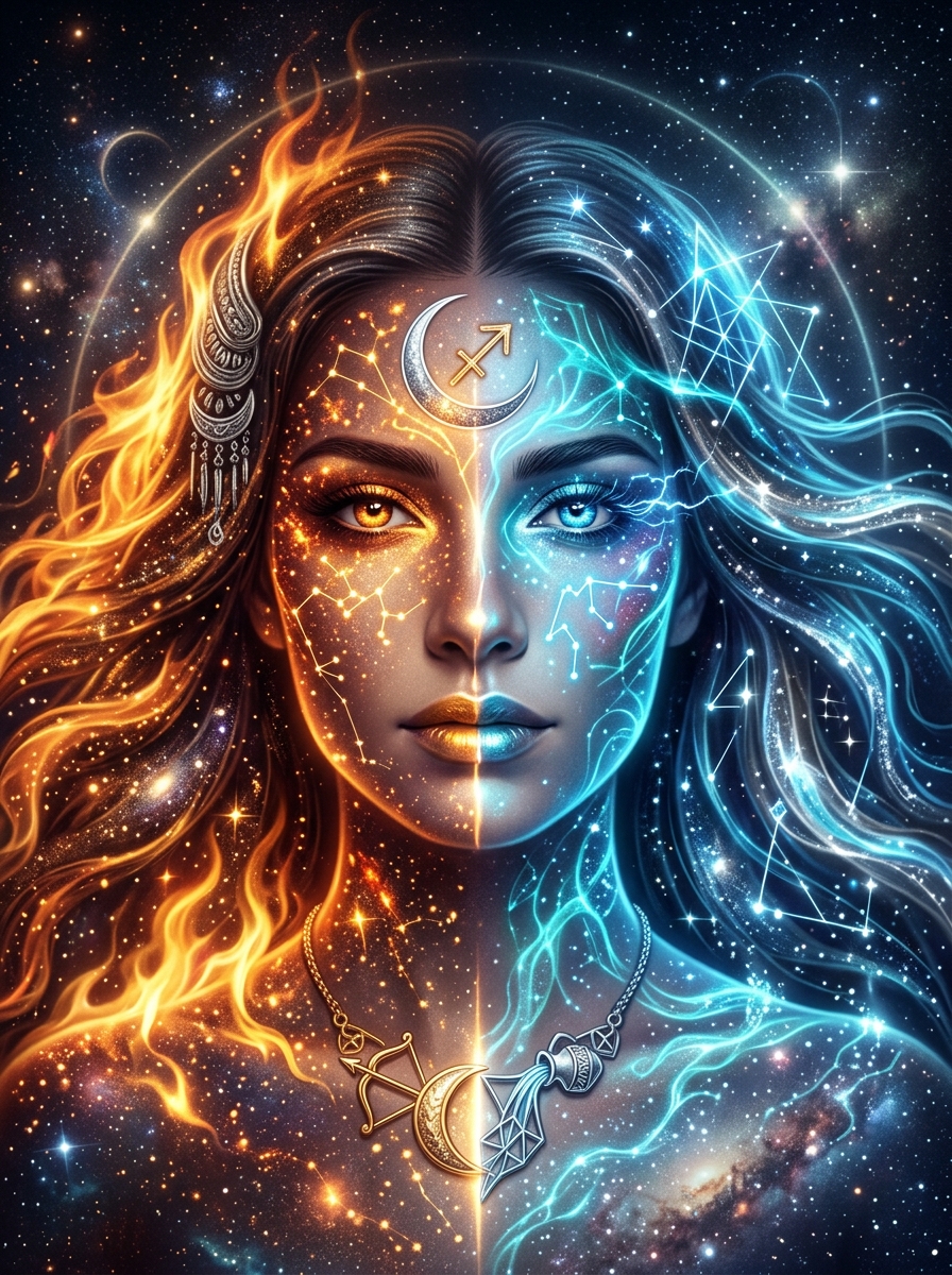 Sagittarius Moon, Aquarius Rising: The Free Spirit with a Cool Mask