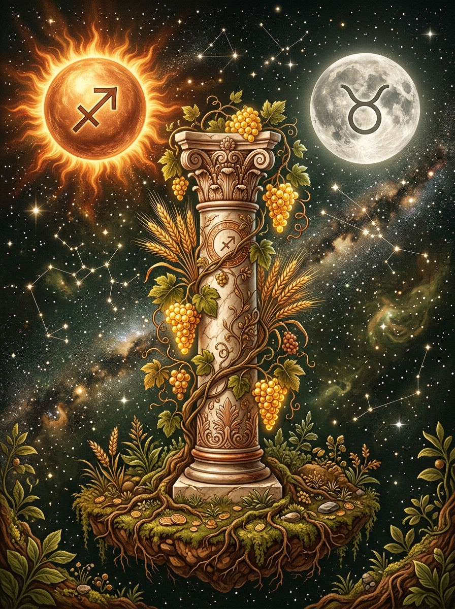 Sagittarius Sun Taurus Moon: The Philosopher of Abundance