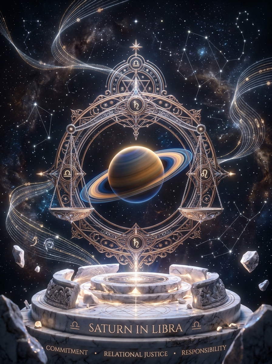 Saturn in Libra: The Crucible of Relational Alchemy and Justice
