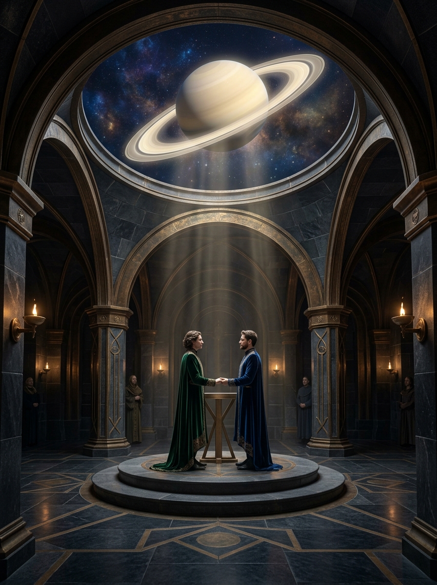 Saturn in the 7th House: The Architecture of Commitment