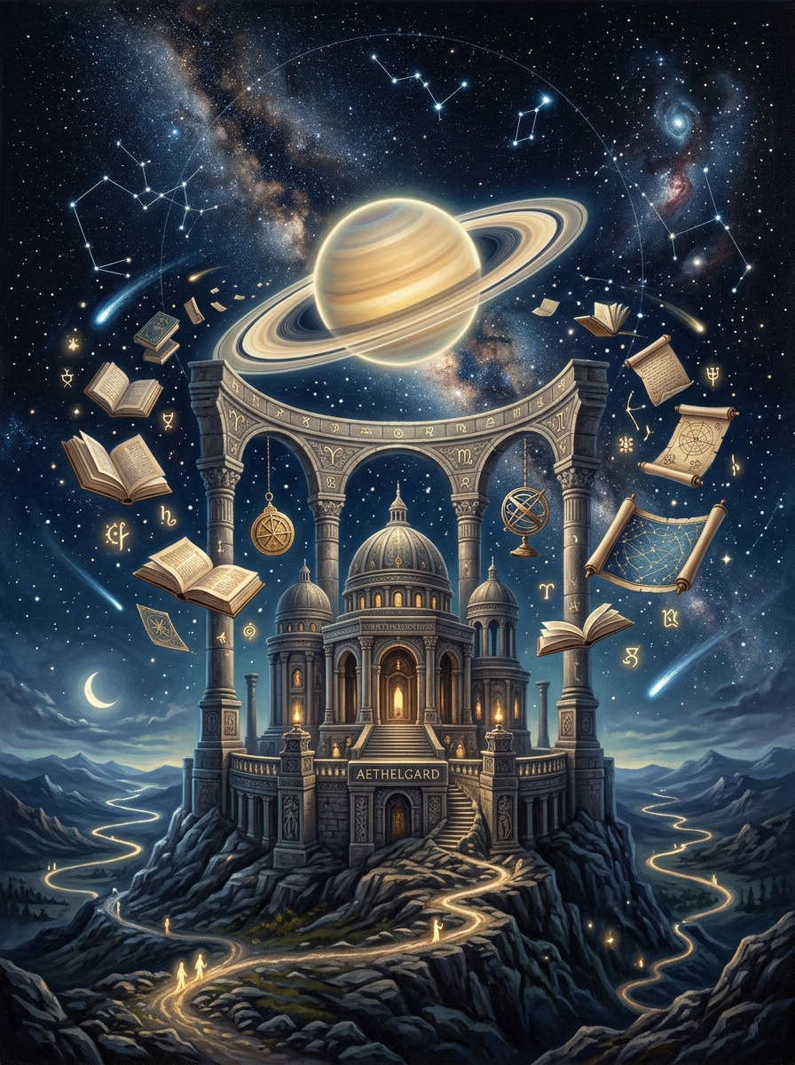 Saturn in the 9th House: The Architecture of Belief and Higher Learning