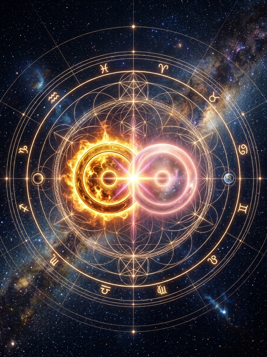 Sun Conjunct Venus: The Radiance of Desire Made Visible
