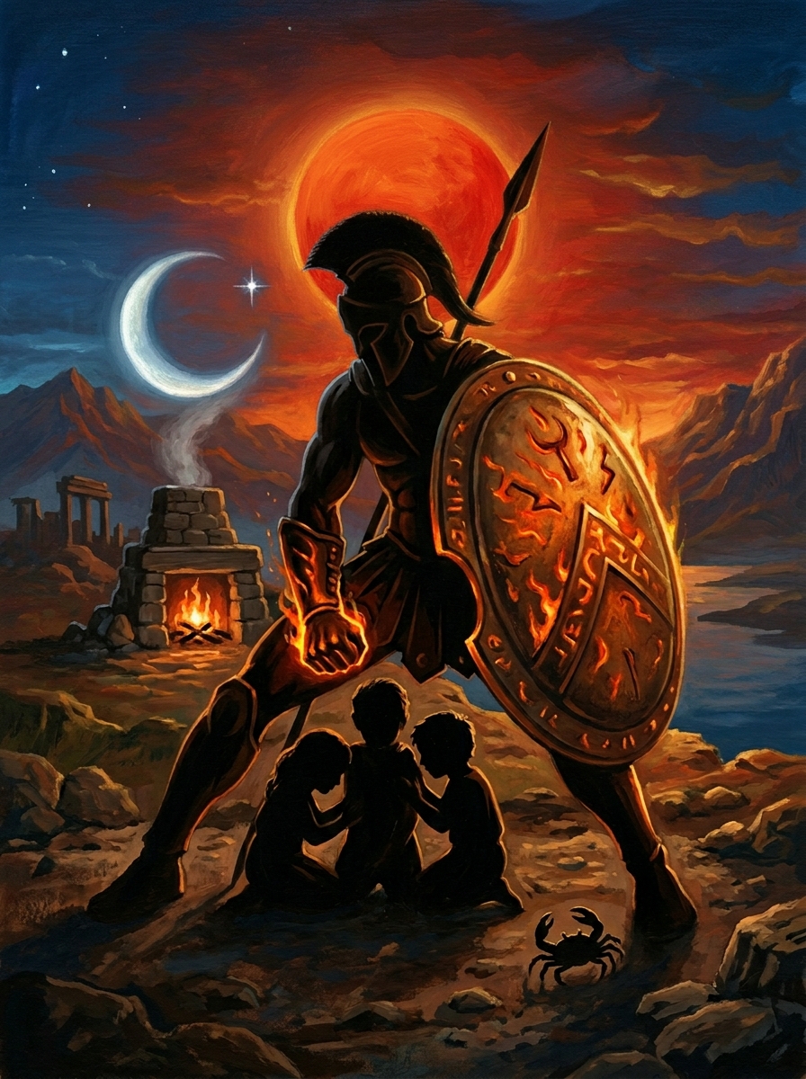 Sun in Aries, Moon in Cancer: The Sensitive Warrior