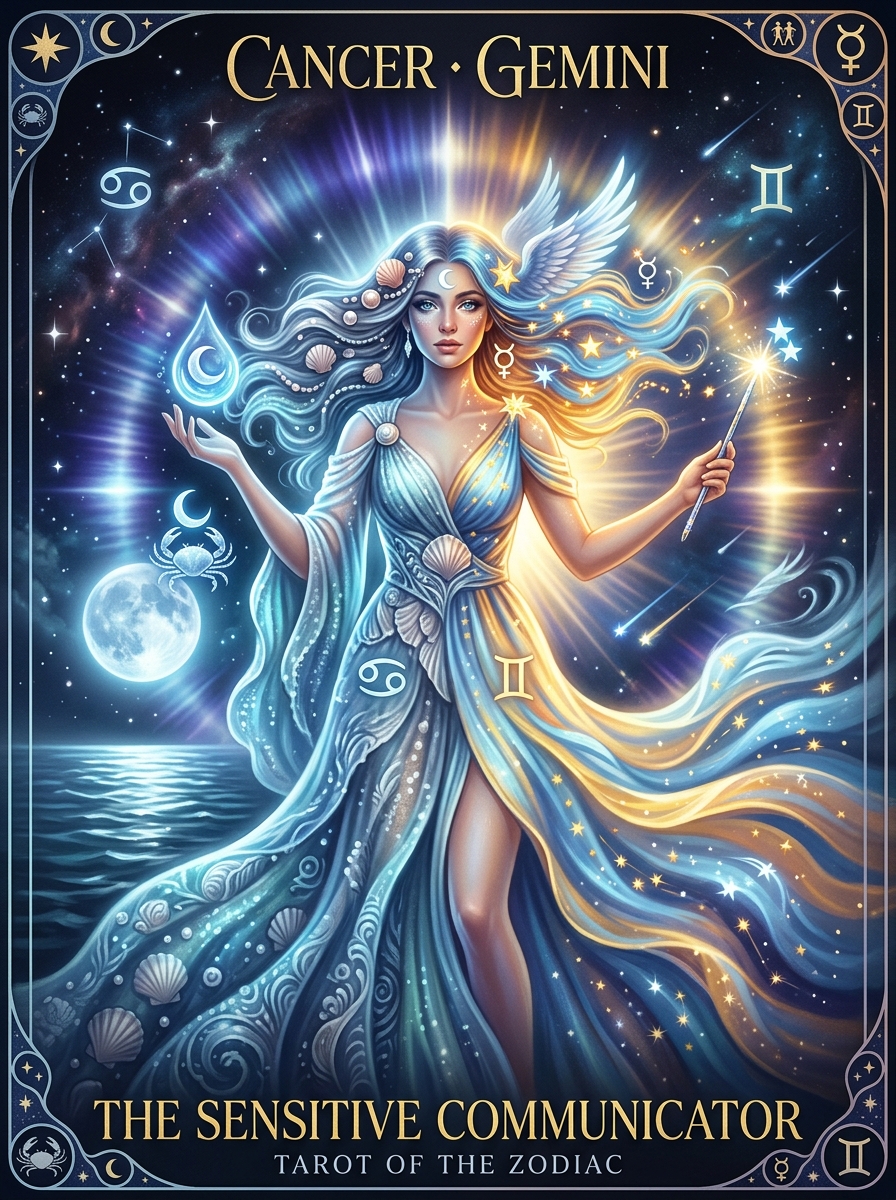 Sun in Cancer, Moon in Gemini: The Sensitive Communicator