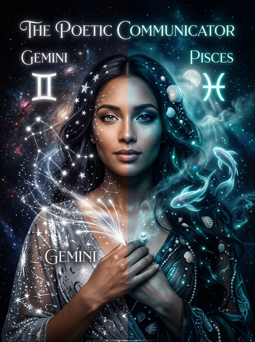 Sun in Gemini, Moon in Pisces: The Poetic Communicator