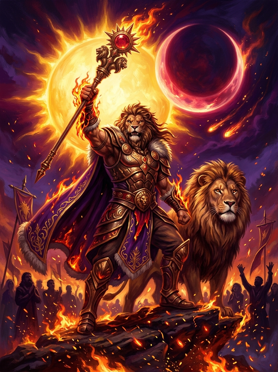 Sun in Leo, Moon in Aries: The Sovereign Warrior