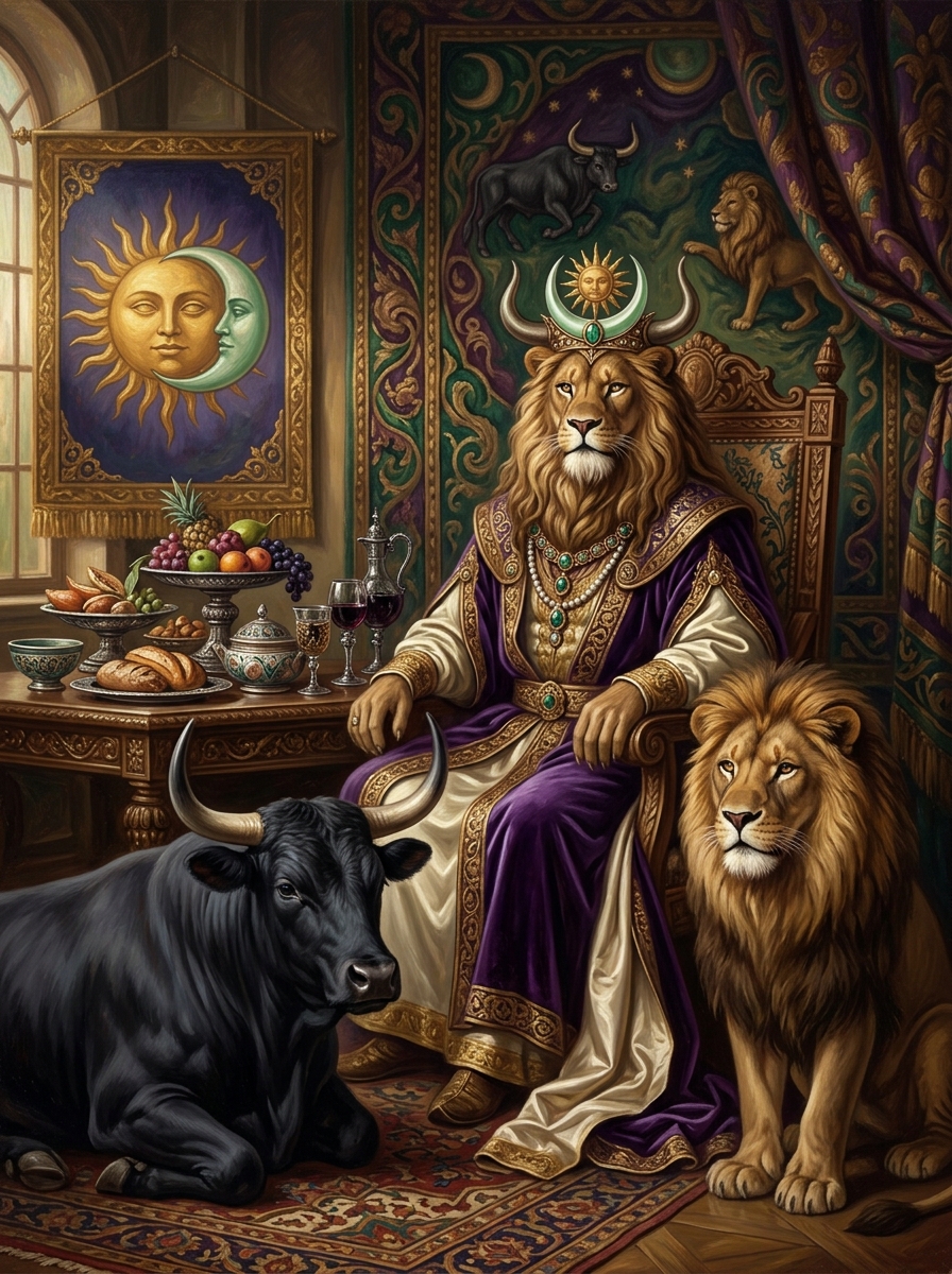 Sun in Leo, Moon in Taurus: The Sovereign Sensualist