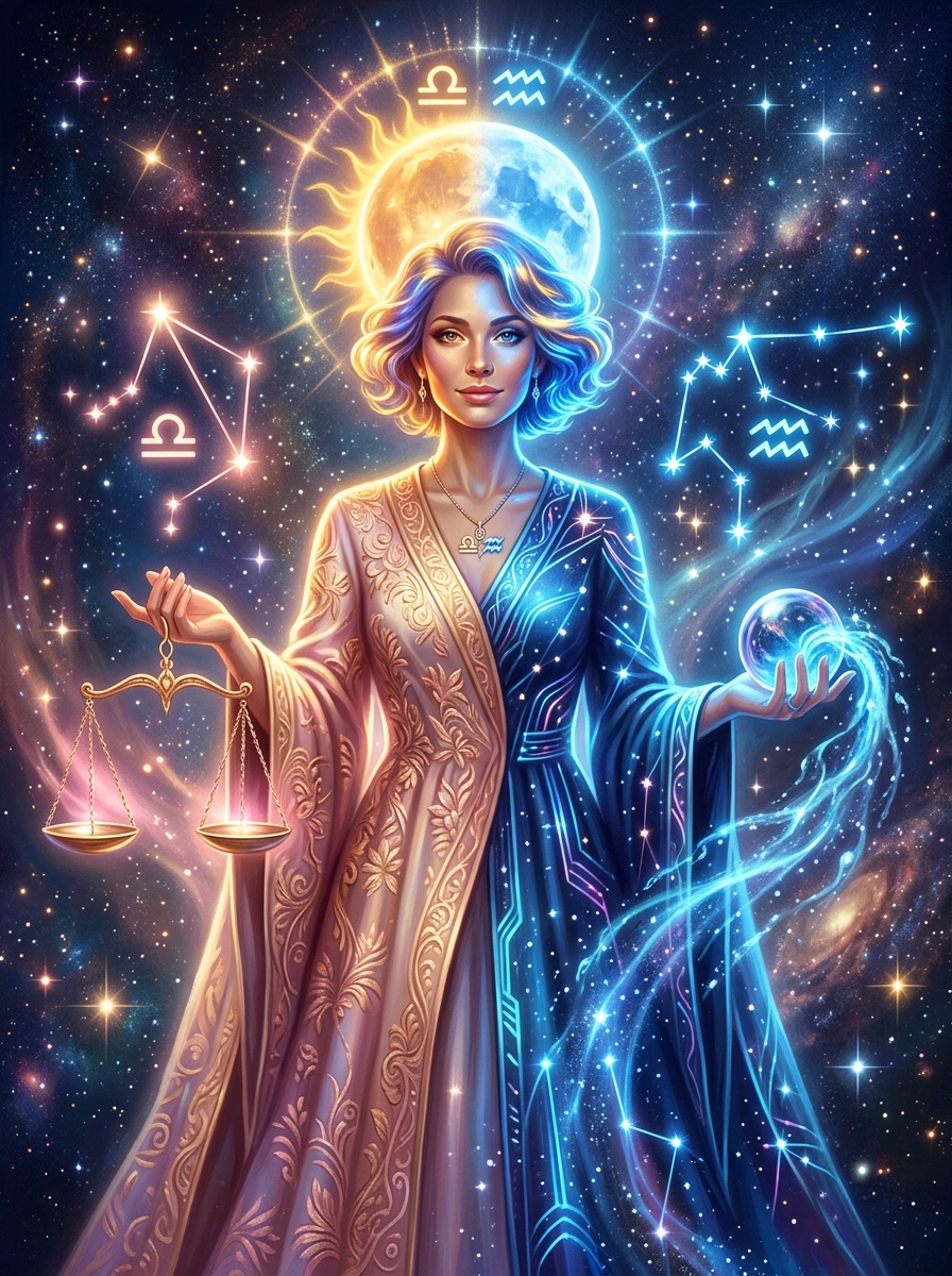 Sun in Libra, Moon in Aquarius: The Visionary Diplomat