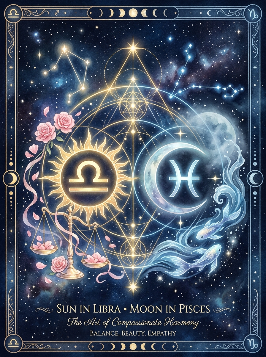 Sun in Libra, Moon in Pisces: The Archetype of the Empathetic Artist