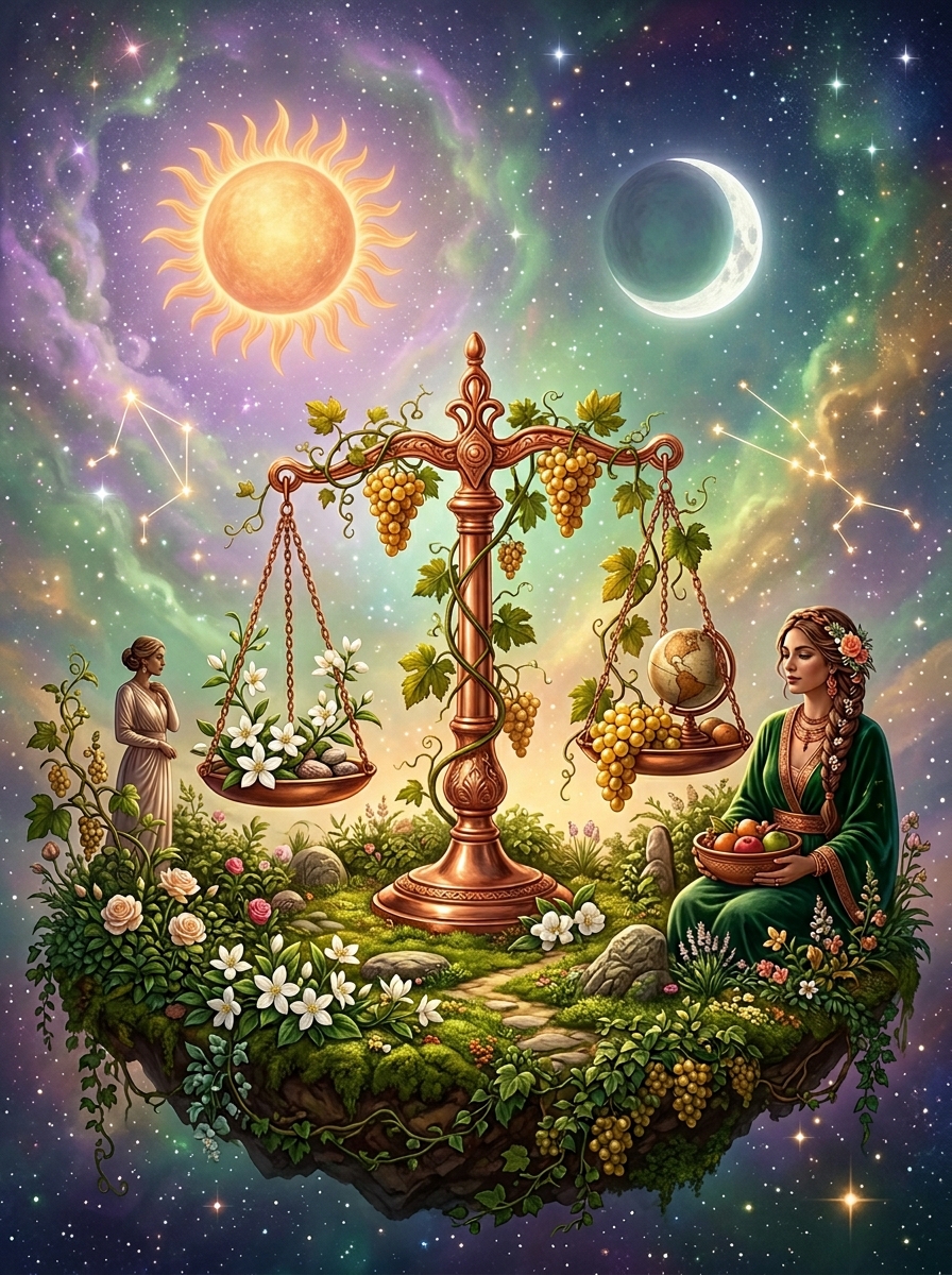 Sun in Libra, Moon in Taurus: The Grounded Aesthete