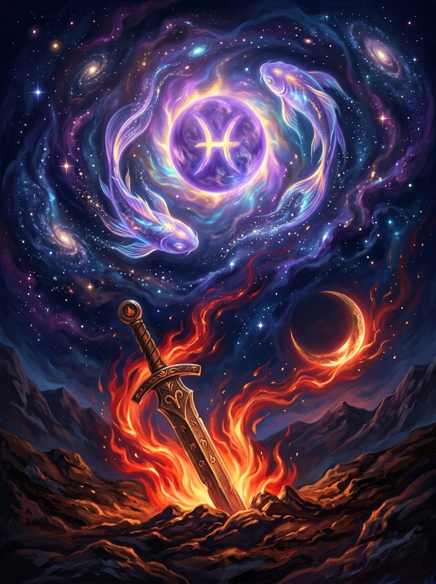 Sun in Pisces, Moon in Aries: The Sensitive Warrior