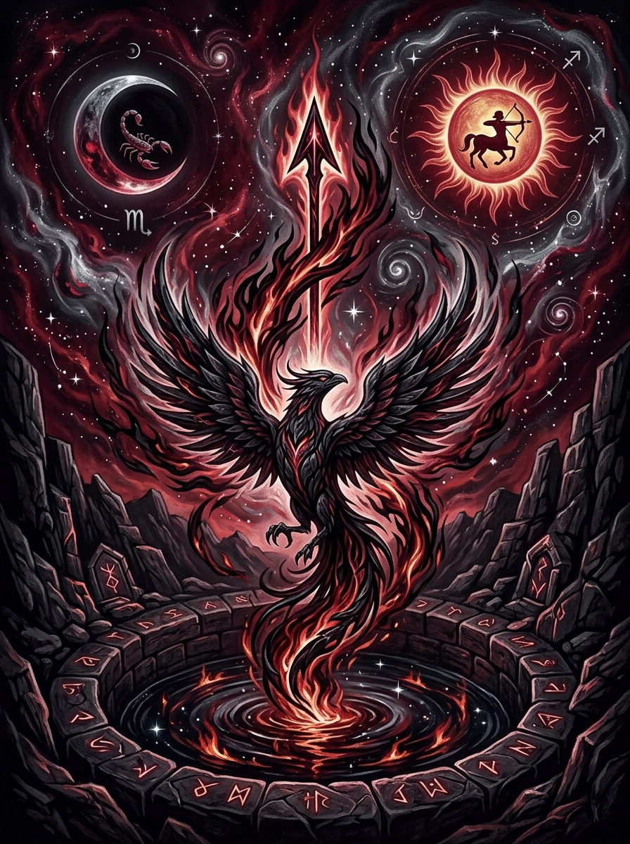 Sun in Sagittarius, Moon in Scorpio: The Explorer of the Abyss