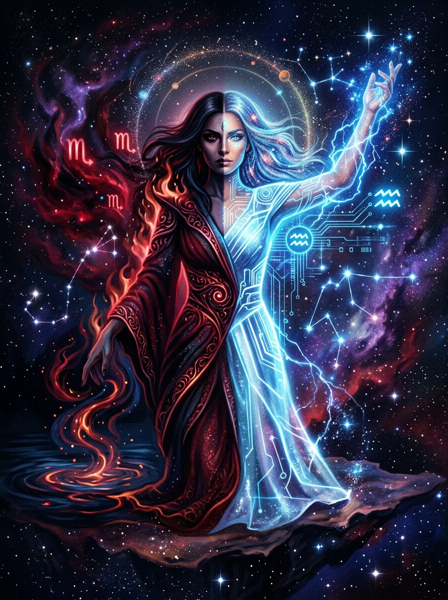 Sun in Scorpio, Aquarius Rising: The Deep Innovator